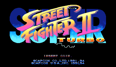 Super Street Fighter II Turbo (USA 940323) Title Screen